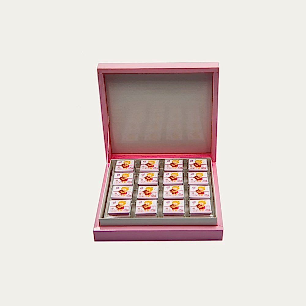 Pembe Kutu Hediyelik Sargılı Madlen Çikolata